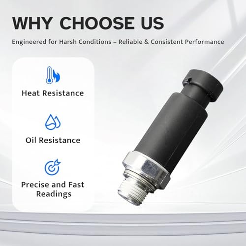 Engine Oil Pressure Sensor Sender Switch, Sending Unit Compatible with 1999