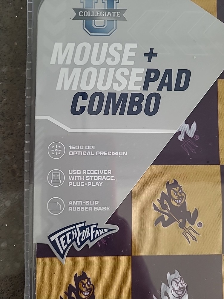 Arizona State Sun Devils ASU Wireless Mouse Mousepad Set SOAR NCAA Tech For Fans