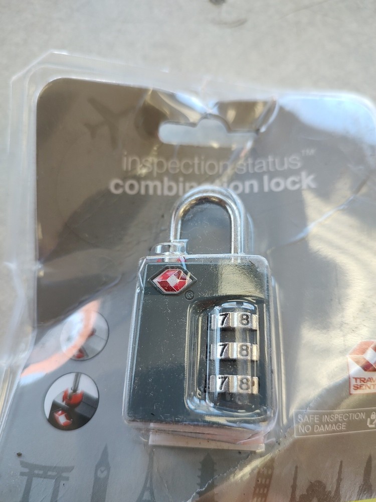 CVS TSA Inspection Status Combination Lock