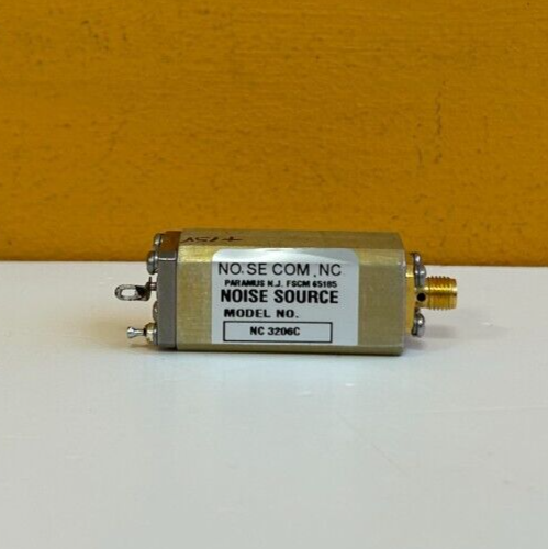 NoiseCom NC3206C 1.0-15.6 GHz, 33 dB, +15VDC, Solid State Noise Source. Tested!