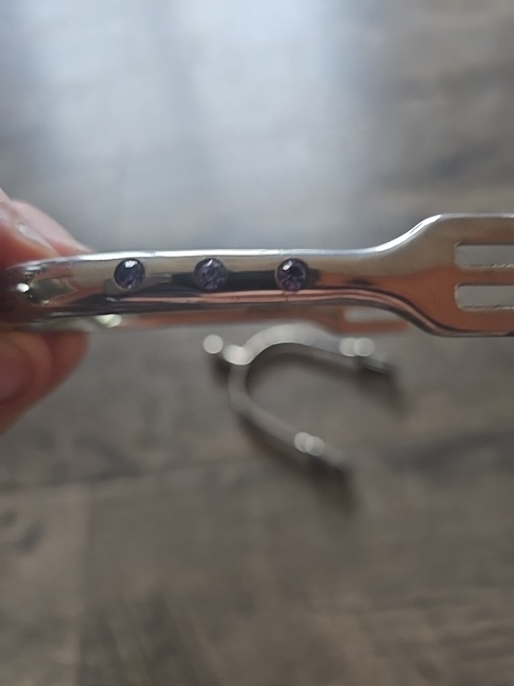 Riding Spurs With Crystals