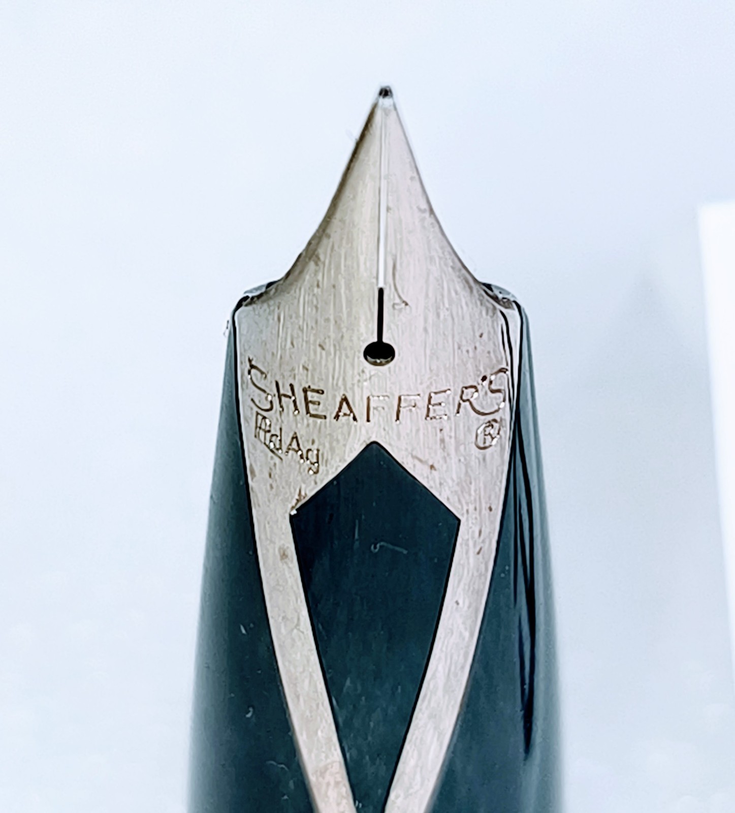 Sheaffers PFM Fountain Pen Nib Assembly Gray XF Palladium PdAg Nib Extra Fine EF