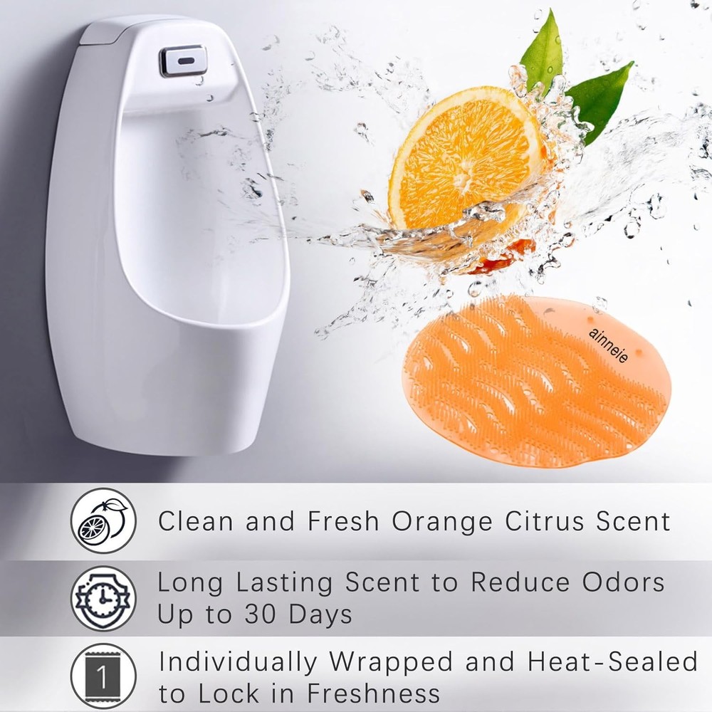 Urinal Deodorizer Screens 50 Pack Anti-Splash Urinal Screen Urinal Deodorizer