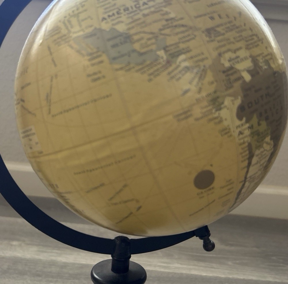 Yellow world globe Decoration