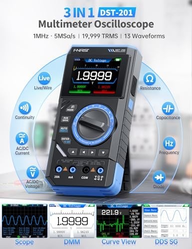Digital Multimeter Oscilloscope Signal Generator 3-in-1 Tool