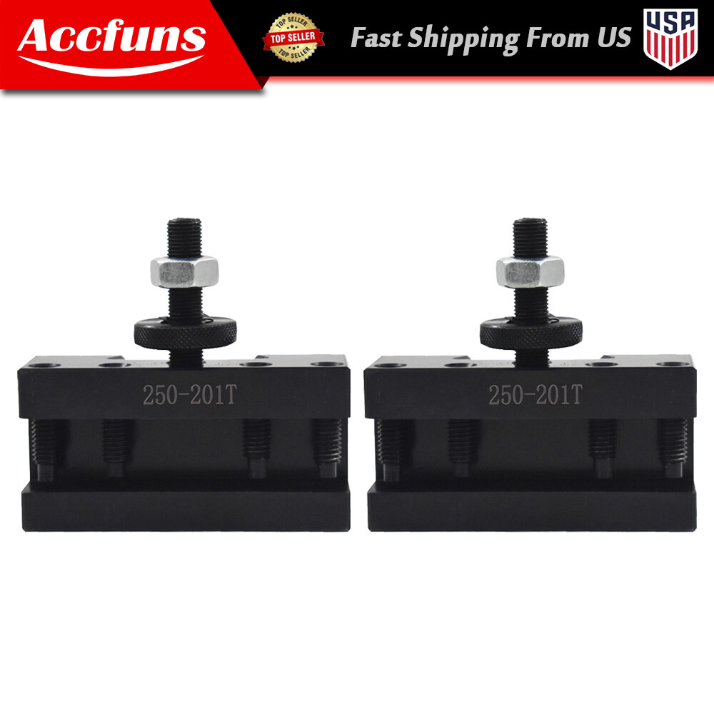 BXA 250-201T Oversize 3/4" Turning Quick Change Tool Post Holder Lathe 2Pcs