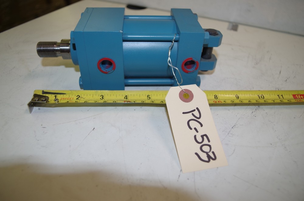 VICKERS PNEUMATIC CYLINDER # TE10EAGA1AA01000 STROKE:1" 2.5/ 1X1 CODE-PC-503