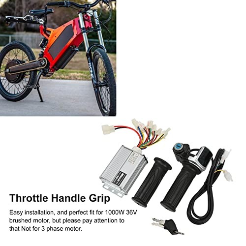 1000W Brushed Motor Speed Controller with Locking Throttle Grip & Battery
