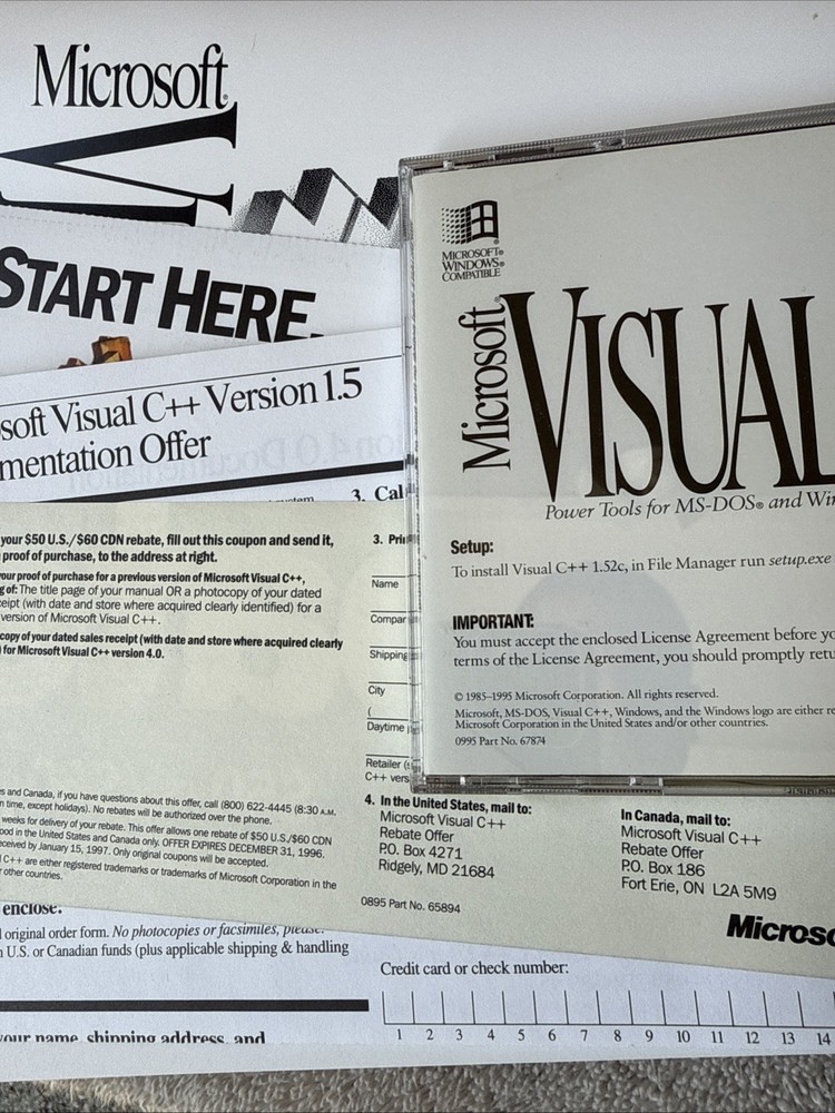 Microsoft Visual C++ Version 1.52 Power Tools for MS-DOS & Windows