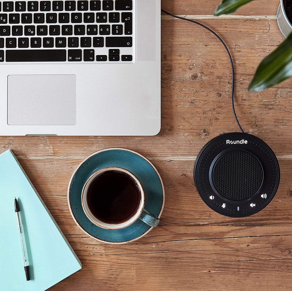 ROUNDLE The Conference Speaker And Microphone USB Portable Compatible with