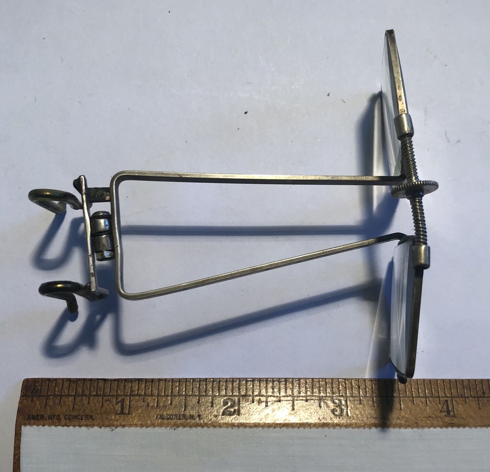 MAGNIFIER MAGNIFYING GLASSES Attachment For Glasses Brass