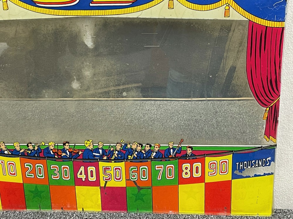 Williams 3-D Pinball Machine Game Backglass ORIGINAL