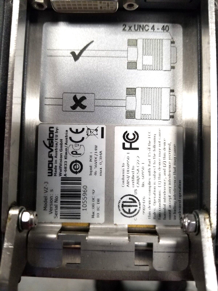 WolfVision VZ-3 version S 1080P Document Camera