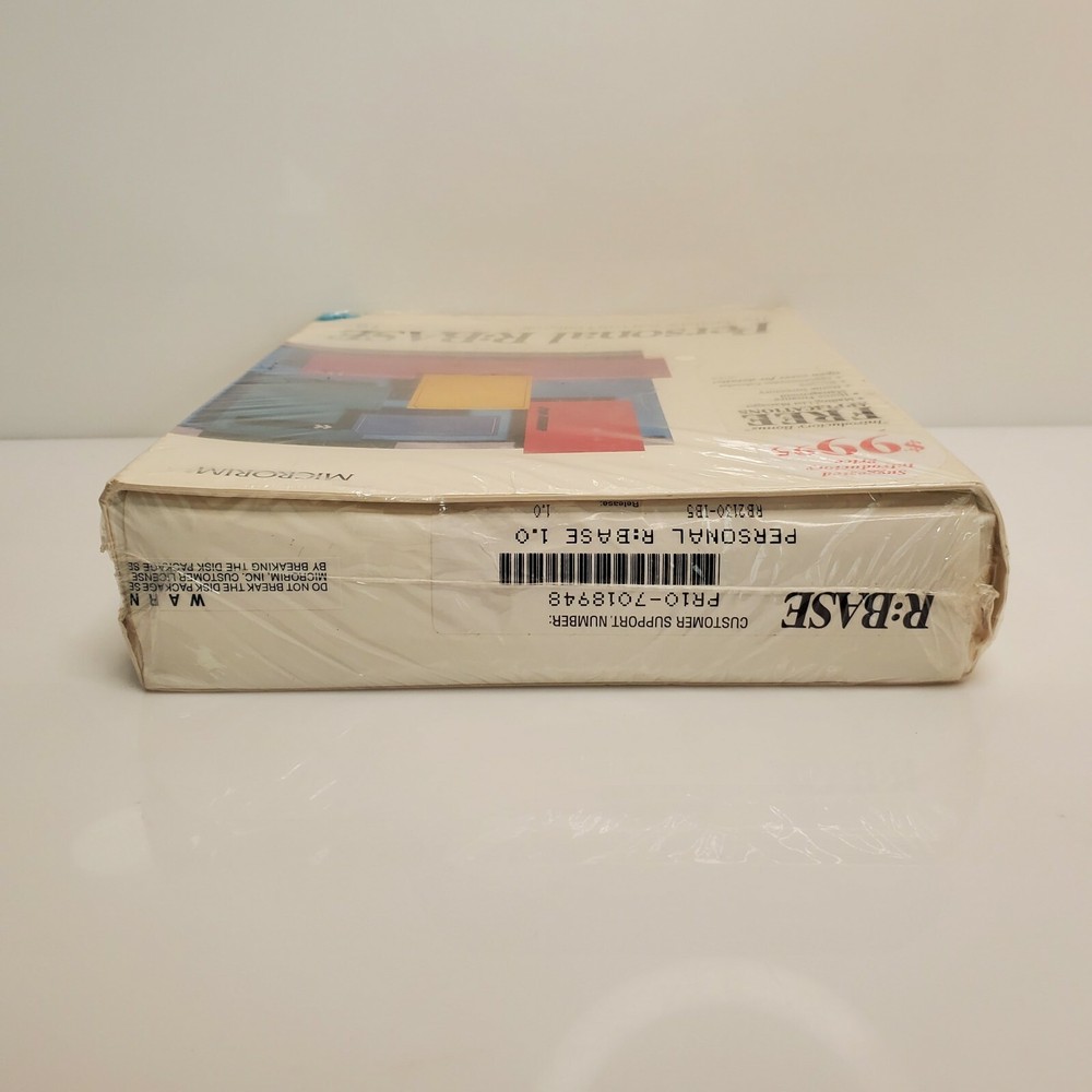 Vintage Microrim Personal R:BASE 1.0 Computer Database 1990 NIP HTF