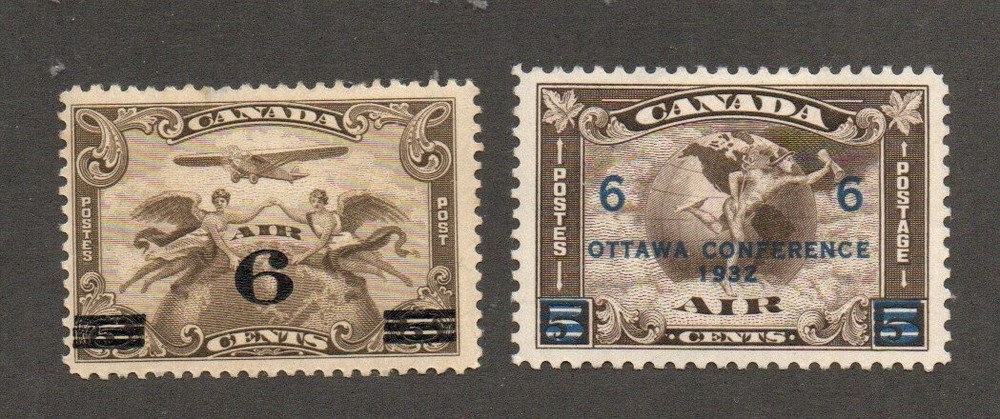 Canada - Unitrade# C3 & C4 MH   -    Lot 0225251