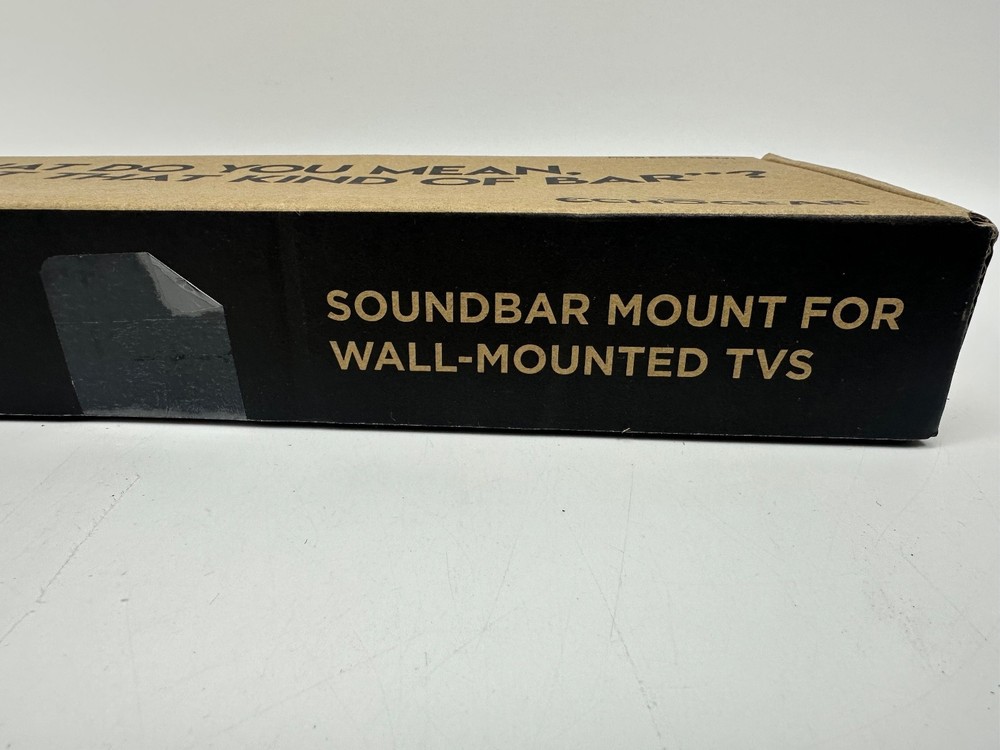 ECHOGEAR Sound Bar Mounting Bracket for Under TV - Adjustable Height & Depth for