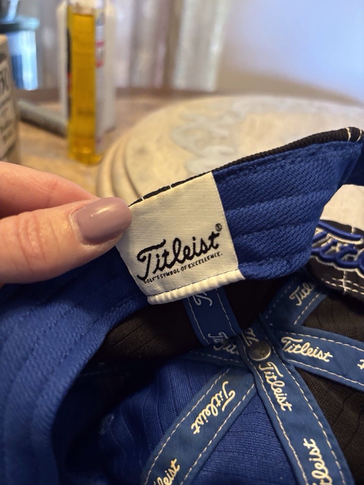 Titleist Baseball Hat Golf Blue Adjustable Adult