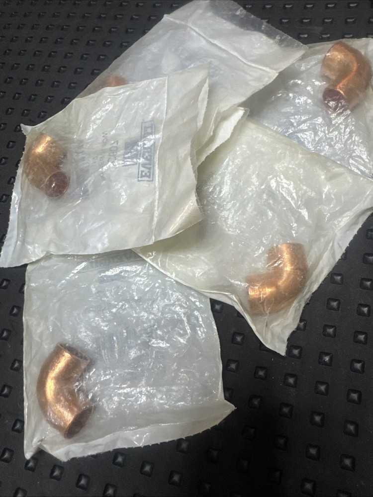 5x Everbilt C607 90 Degree Elbow 1/2" Copper