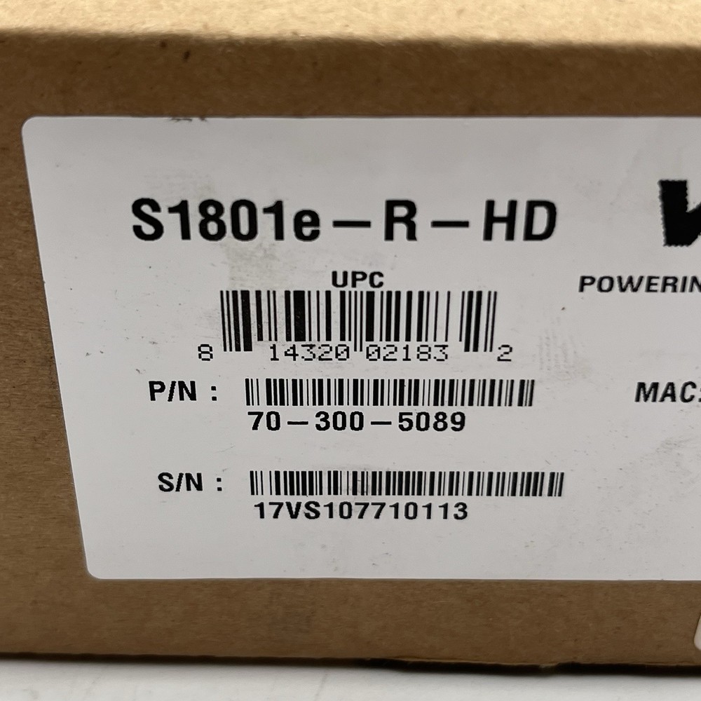 NEW IN BOX!! Verint Video Decoder IP Streams/HDMI Display - S1801E-R-HD