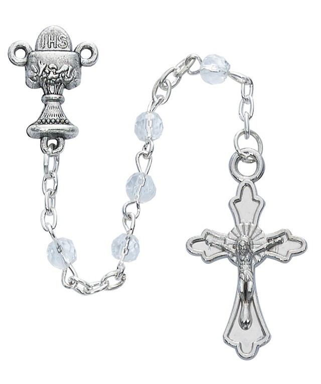 White Communion Rosary