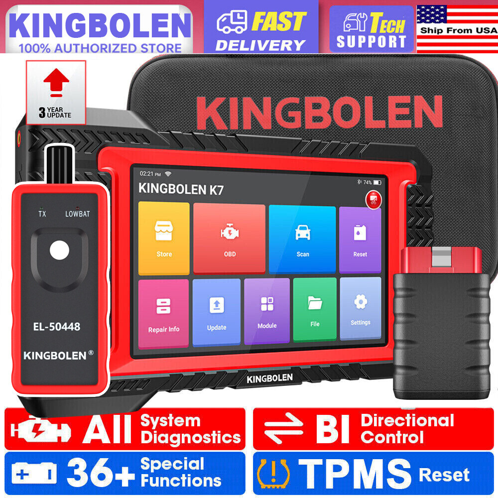 2024 KINGBOLEN K7 PRO Elite OBD2 Scanner Diagnostic Tool Key Coding All System
