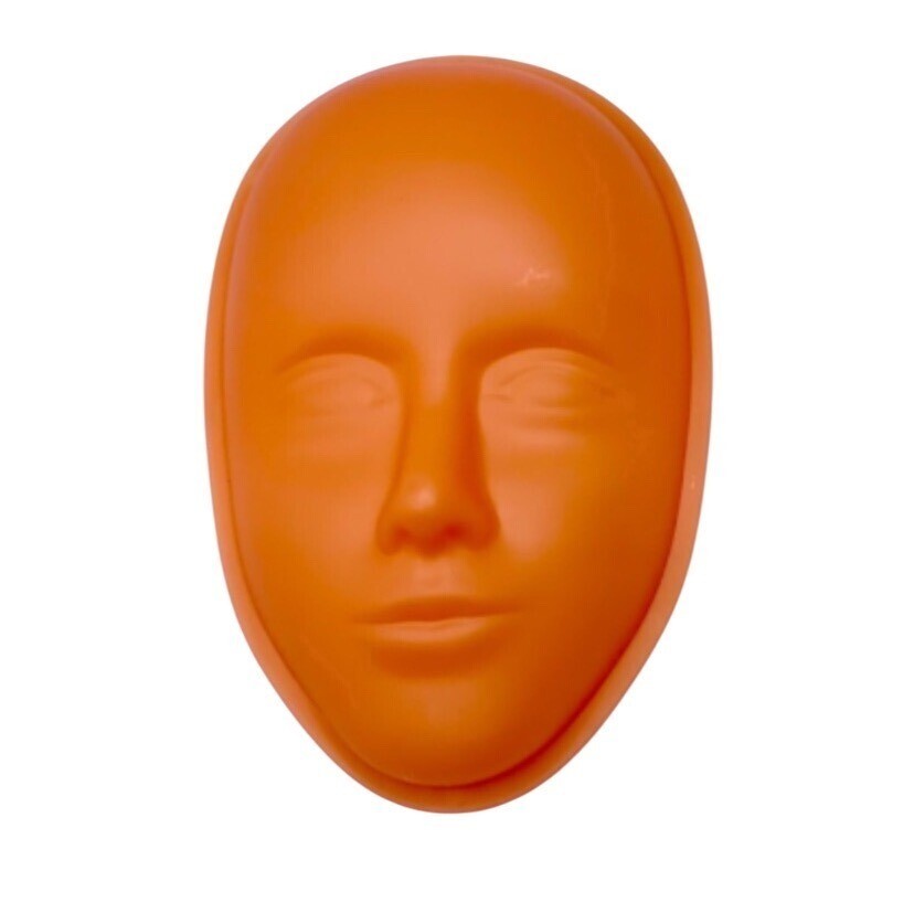 Silicone Practice Makeup Face Mold Reusable Training Tools Set 2 Base & Face