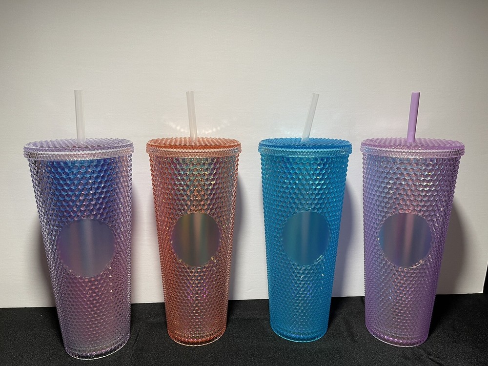 studded cups.