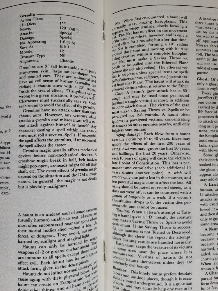 third edition "Mentzer Basic" Dungeon Masters Companion: Book Two, TSR 1984 Good