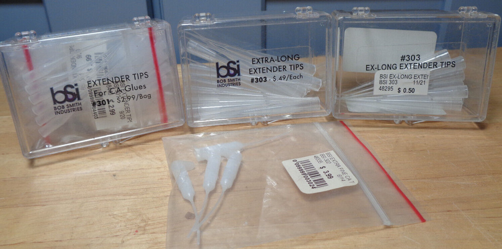 84 BSI EXTENDER TIPS FOR CA GLUES NEW IN BOXES