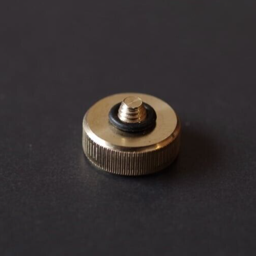 NANIGASHI Shutter Release Button Brass Hammered finish Small Made in Japan