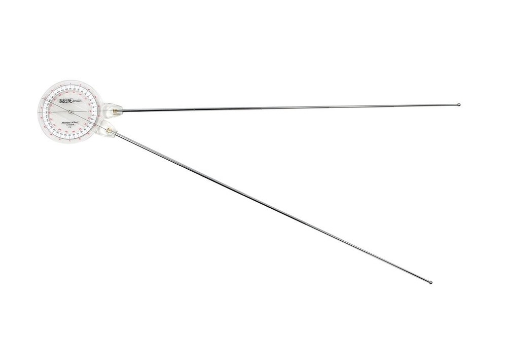 12-1036 Extendable Goniometer, 360 Degree Range, Extendable Arms (9", 36")