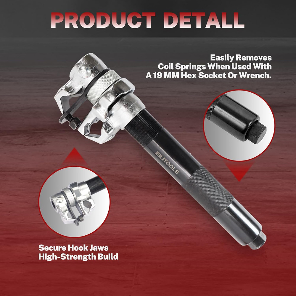 BILITOOLS 2-Piece Coil Spring Compressor Tool Heavy Duty Macpherson Strut Spring