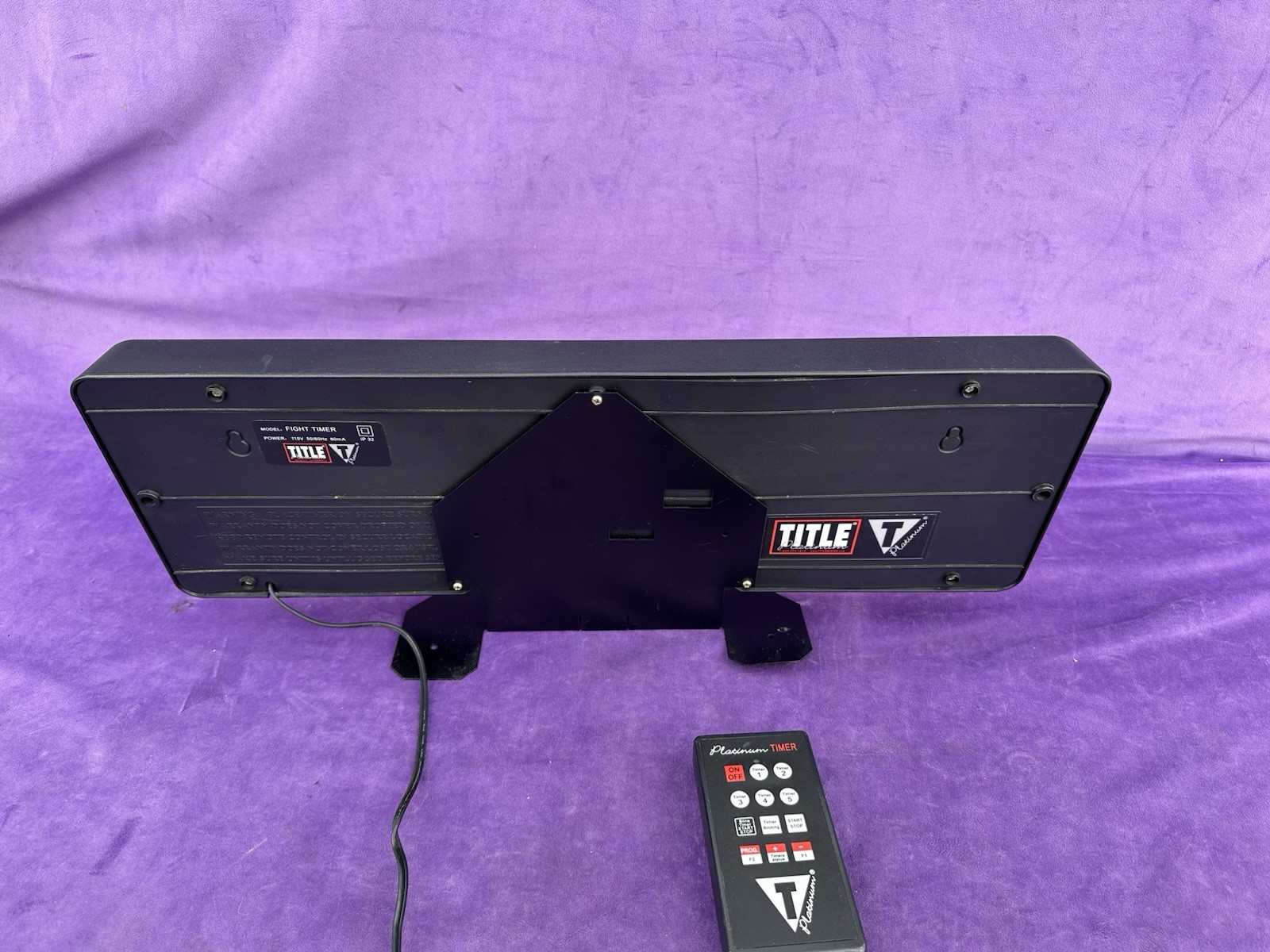 Title Boxing Platinum Professional Fight & Gym Timer w/Remote