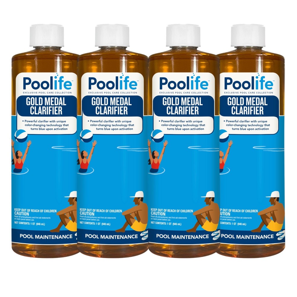 Poolife Gold Medal Clarifier (1 qt) 4 Pack