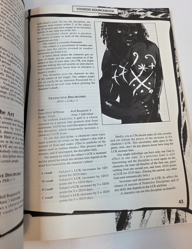 Mayfair Chill Voodoo Sourcebook 1992