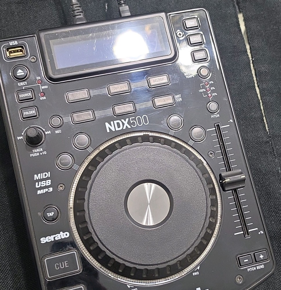 Numark NDX500 DJ Controller CD/MP3 Player USB MIDI Pitch Control Reverse