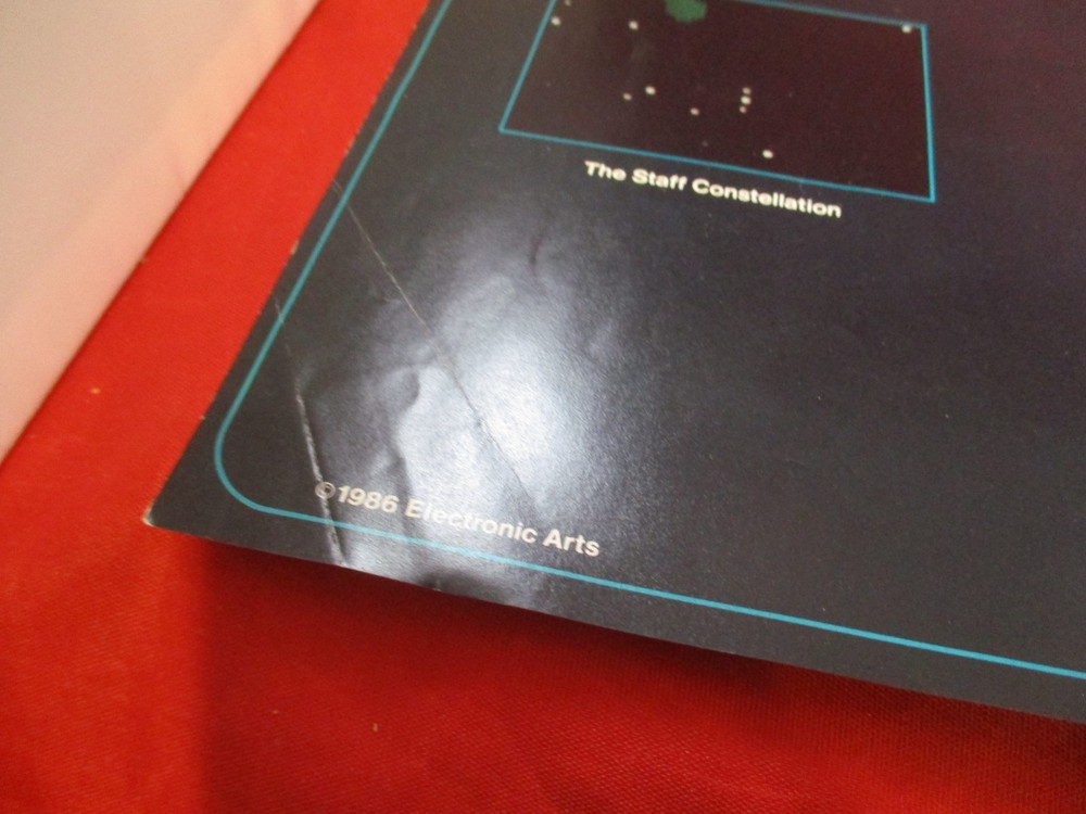 Starflight Commodore Amiga Computer Game Starmap Map Poster Insert ONLY