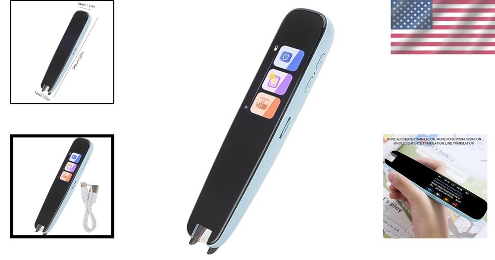 Smart Language Translator Scanner Pen - Portable Dictionary for English Learning