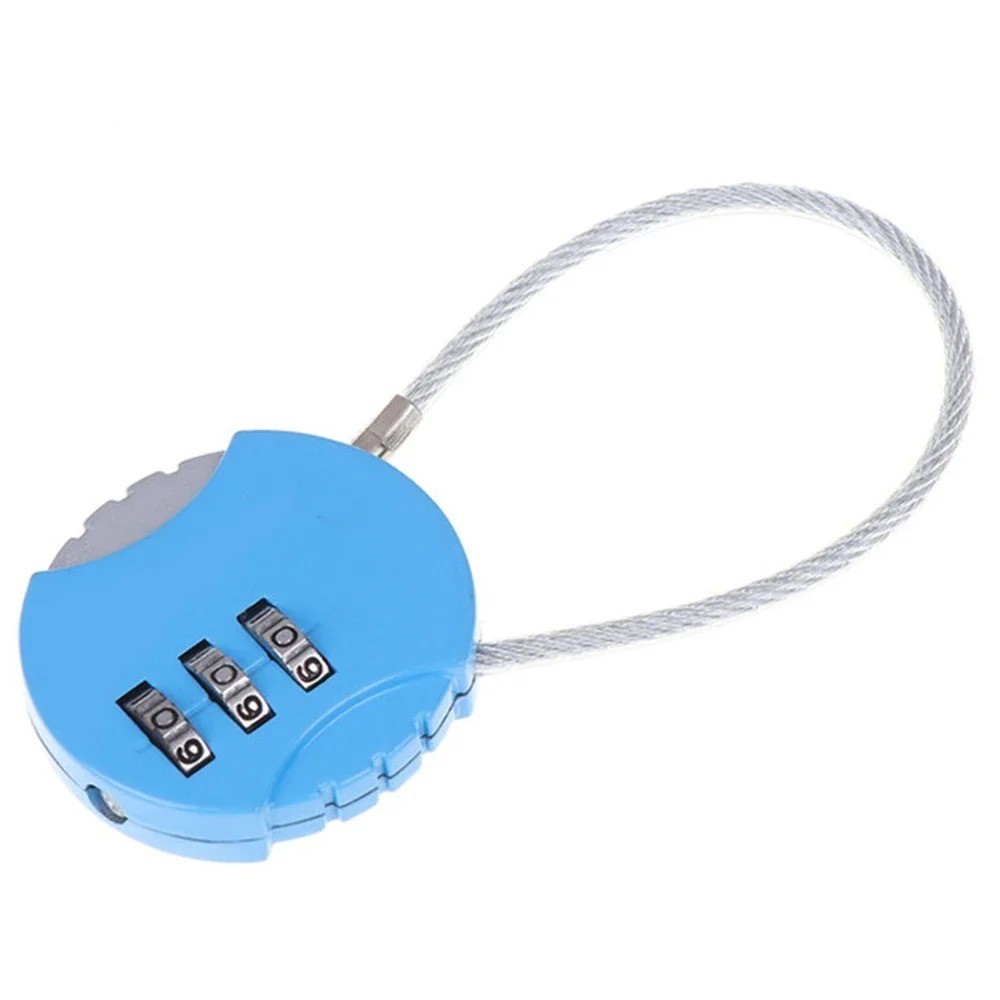 3 Digit Password Combination Padlock Suitcase Luggage Metal Code Lock Mini Coded