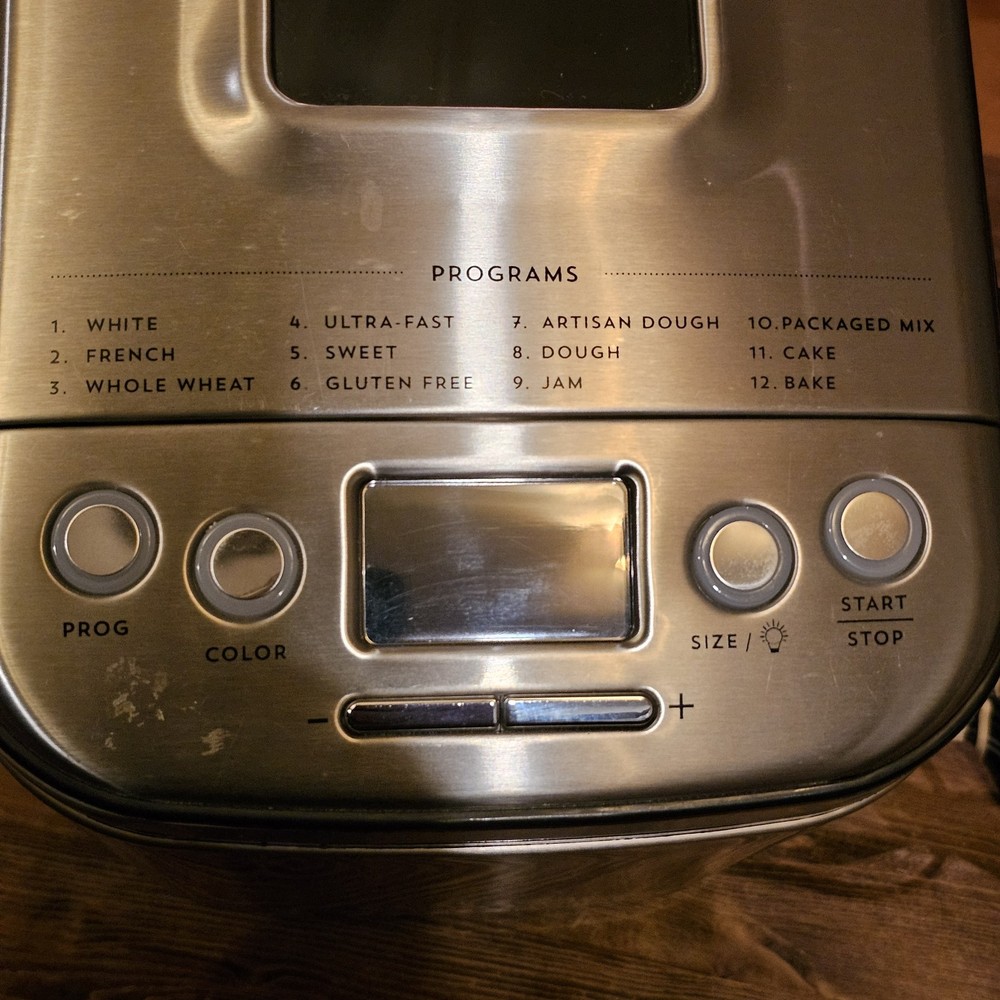 Cuisinart CBK-110 Automatic Bread Maker Stainless Steel Tested Clean Intertek