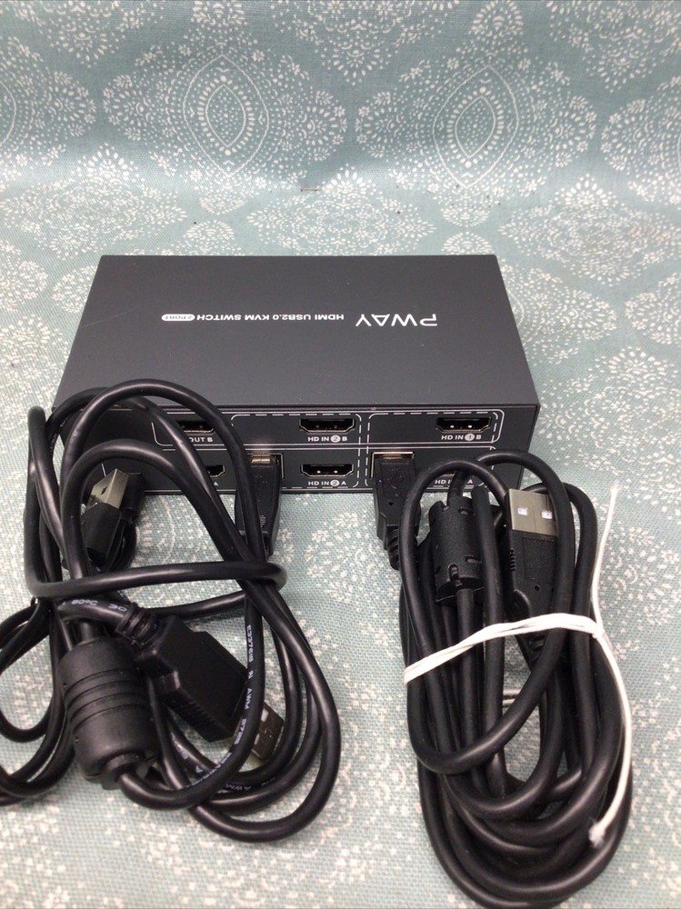 PWAY HDMI USB 2.0 KVM Swith 2 Port