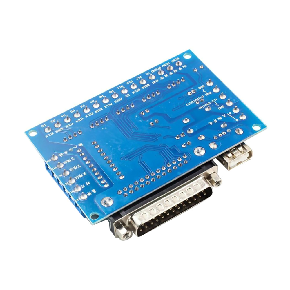 5 axis CNC Breakout Board with USB Cable for Stepper Motor Driver MACH3