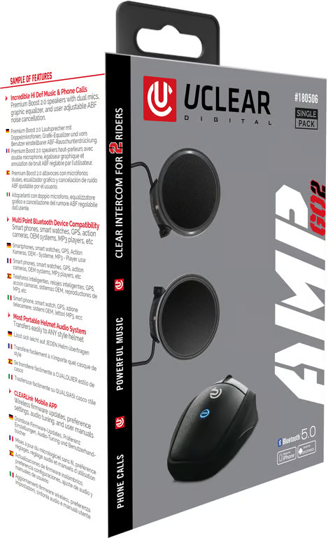 U-Clear UClear Amp GO2 Bluetooth Communicator Motorcycle Street Bike 180506