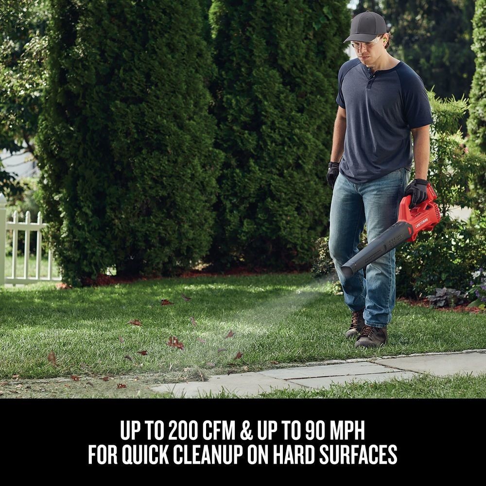 Craftsman CMCBL710D1 20V MAX Handless Cordless Leaf Blower Kit - Red
