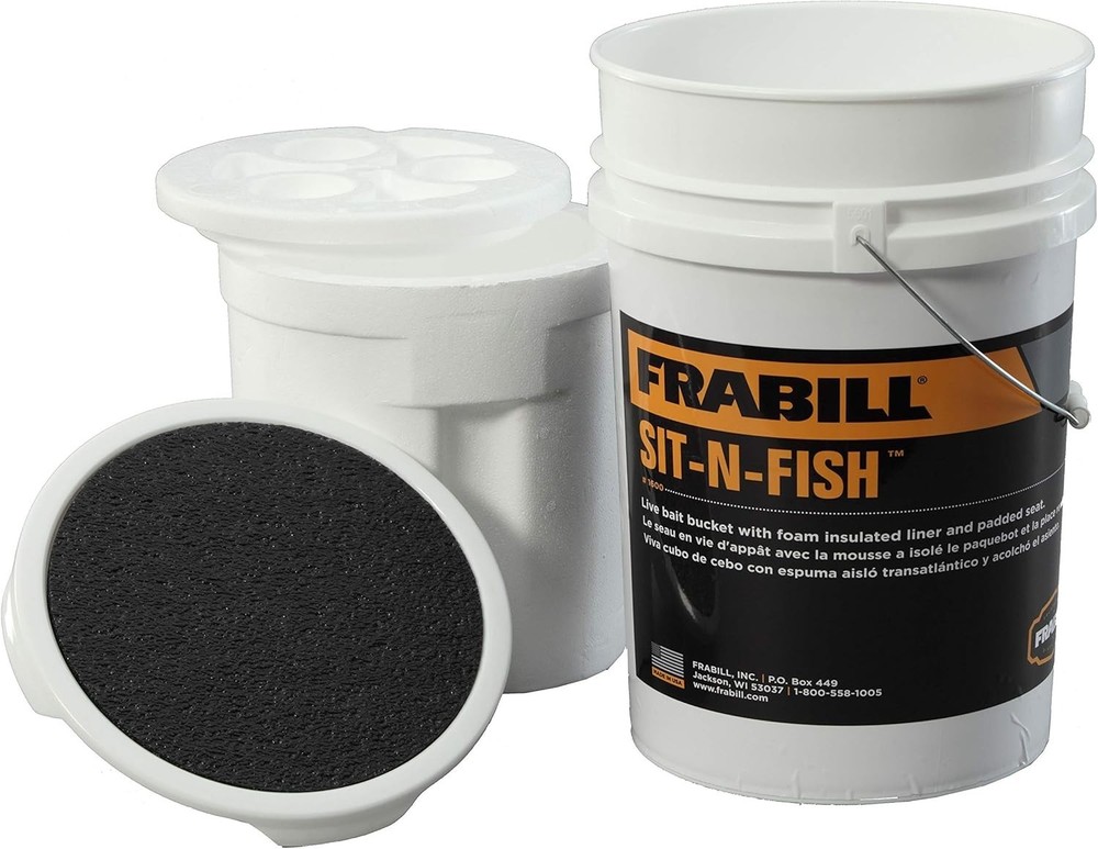 Frabill Sit-N-Fish Bucket 160024 - Multicolor