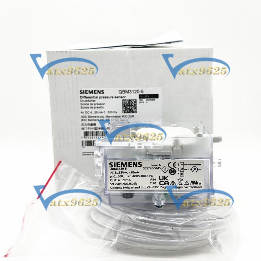 ONE Siemens QBM3120-5 difference pressure sensor New