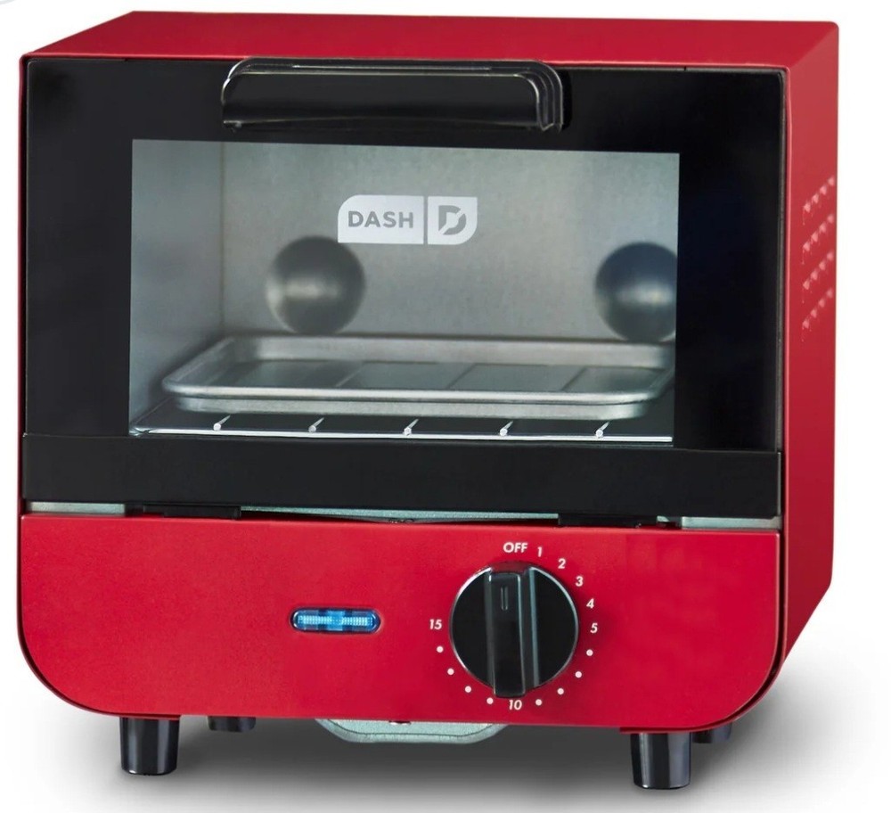 Dash Mini Toaster Oven Red New