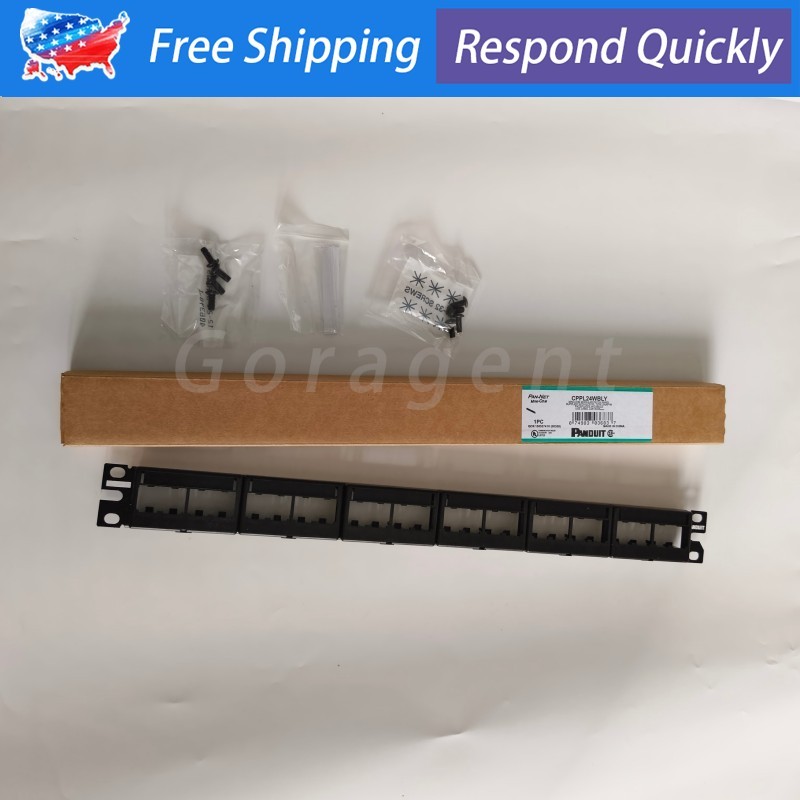 NEW In Box For Panduit CPP24WBLY 24Port Mini-Com Modular Patch Panel US