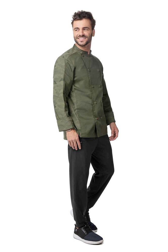 Men's Mojave Chef Coat, Olive, X-Large