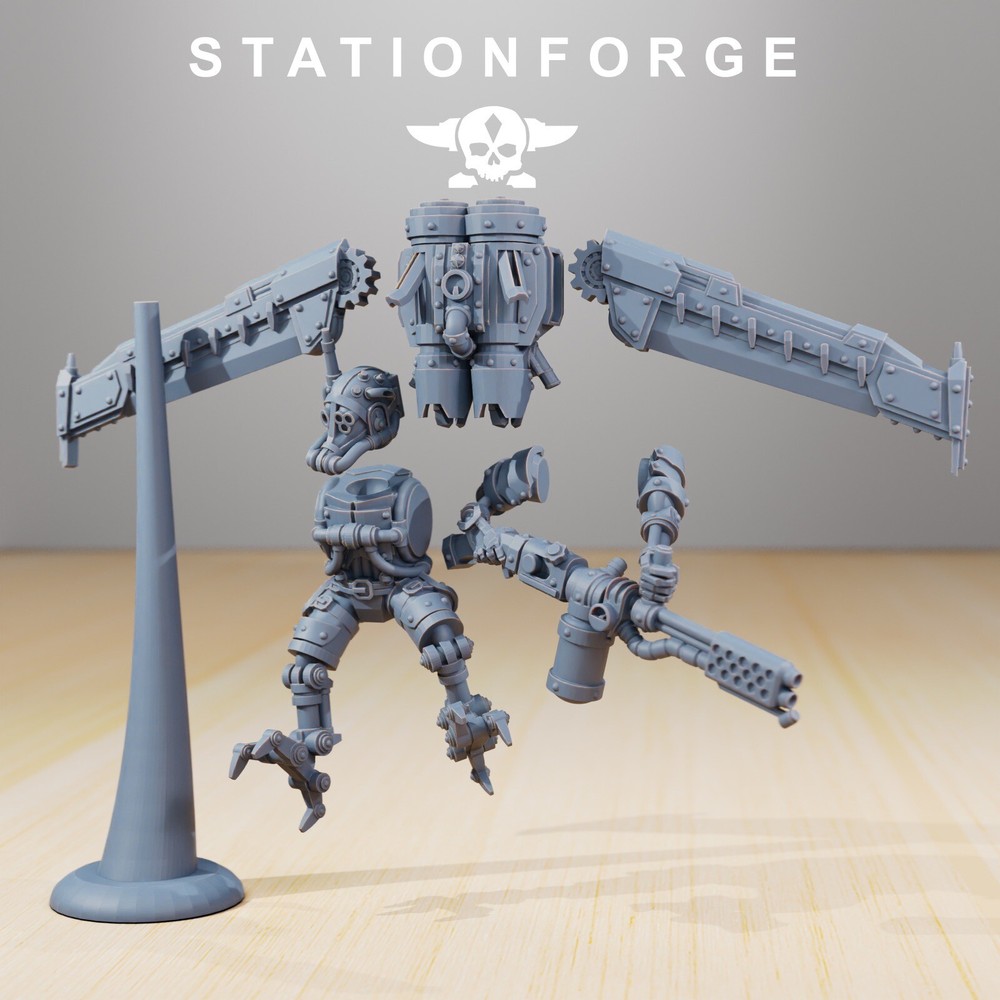 Scavenger Operators, Flying Tech Adepts, Mech Division, Stationforge